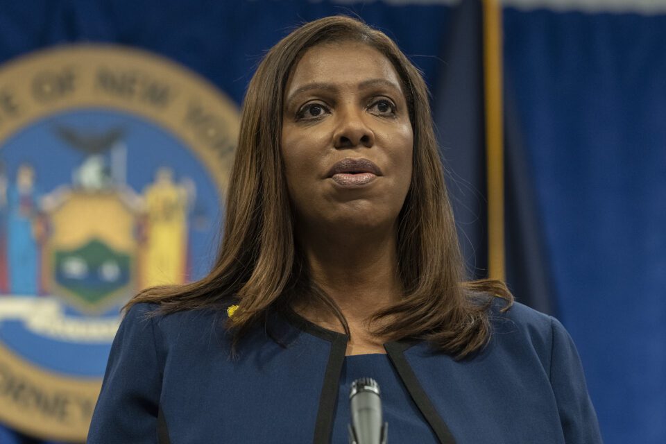 Attorney General Letitia James.