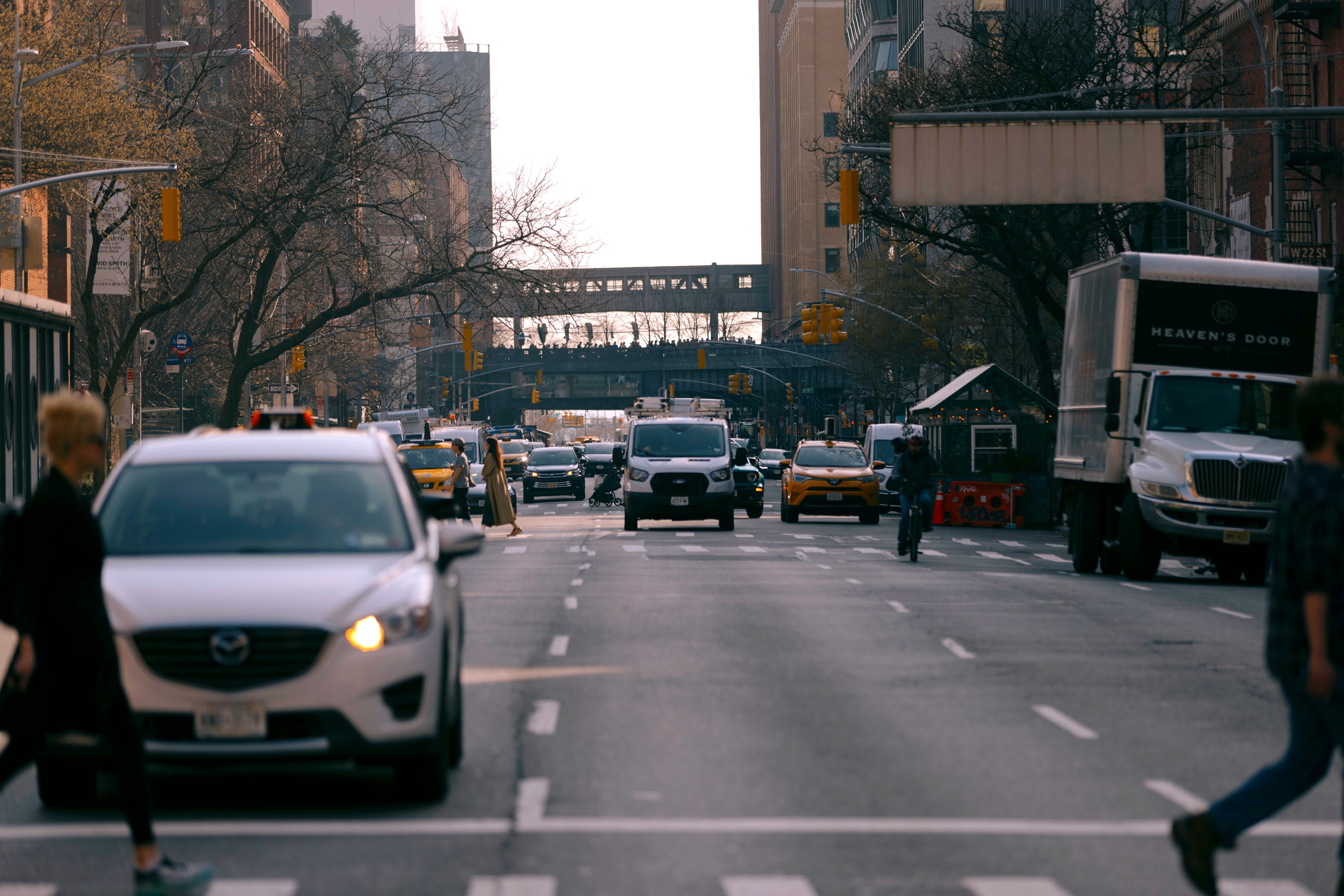 Traffic in Manhattan.