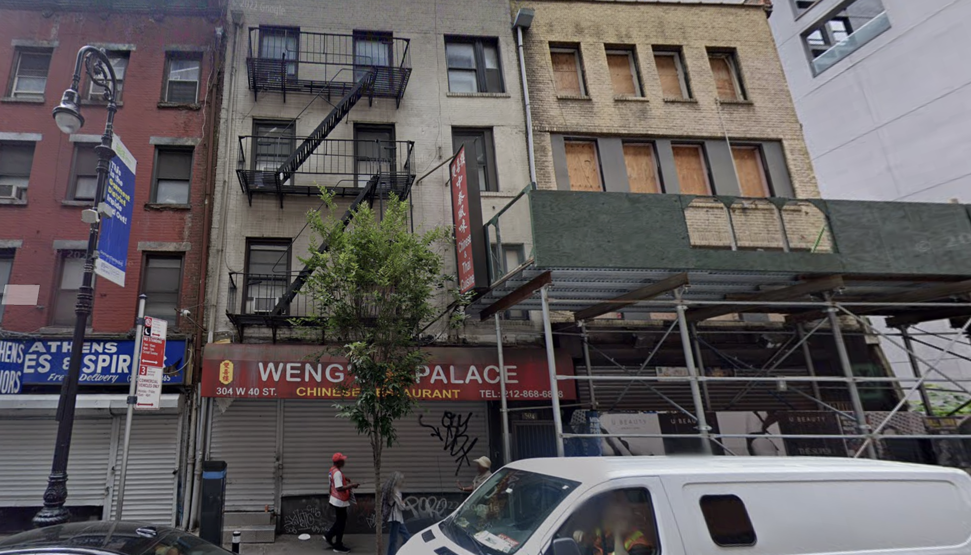 A photo of Weng Palace, where police say a woman stabbed another woman to death.