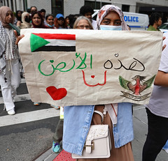 Pro-Sudan  peaceful march enroute to join a Pro-Palestinian rally at Union Square  June 10, 2024   DSC02826