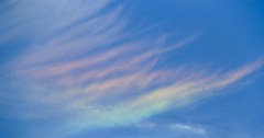 Rainbow in the sky over Fire Island, New York