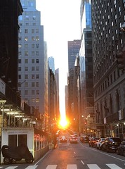 Sunset on 45th Street this evening