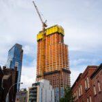 A 52-story apartment is built in Brooklyn on Aug. 23, 2015.